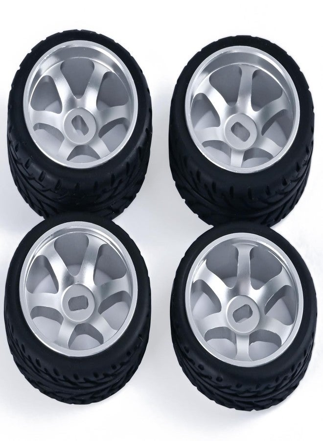 جنوط عجلات أبيندور بستة أضلاع وإطارات سرعة لسيارات التحكم عن بعد بمقياس 1/28، [2*N+2*W] 4 قطع من جنوط سبائك الألومنيوم مقاس 20 مم لسيارات Wltoys K969 K989 P929 AWD XRX AMZ WL DRZ GLA BZ (سيلفر سبيد) - Image 2